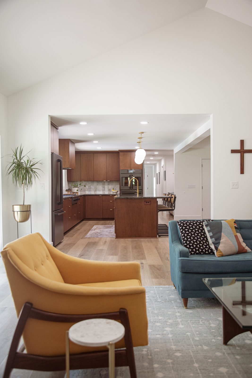 Comfortable open family living space with natural light